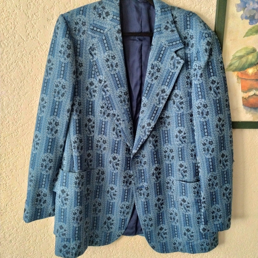 Men's Vintage Pattern Jacket Blazer